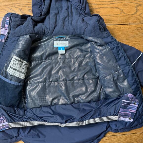 Columbia Alpine Action Ski Jacket SZ XS Blue Purple Omni Heat Winter Coat - Picture 4 of 12